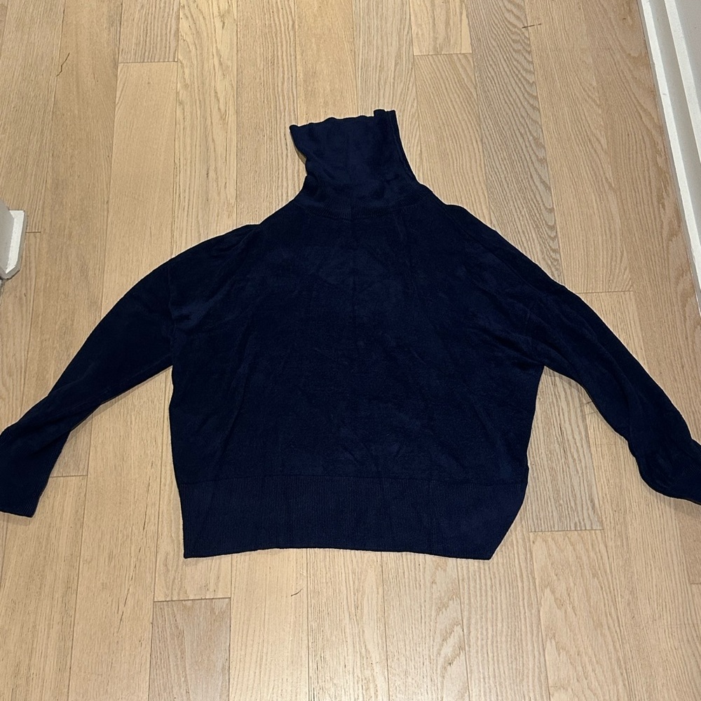 Vintage blue turtleneck sweater